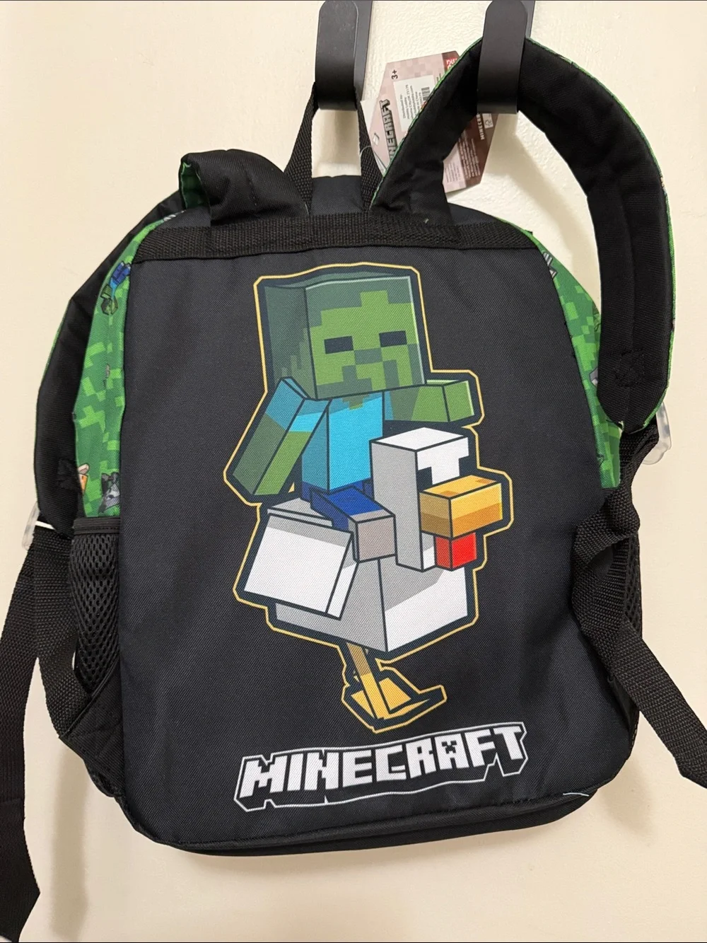 Minecraft Kids Green 'Survival Mode' Backpack with Detachable Pouch